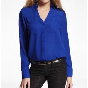 Express Button Down Blouse